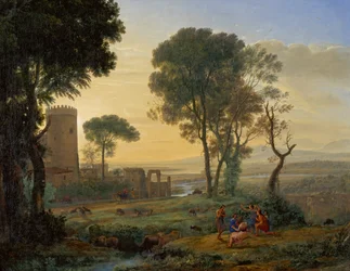 Paesaggio con la fuga in Egitto
