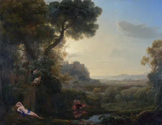 Paesaggio con Narciso ed Eco, 1644