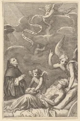 San Nicola che prega per un uomo morente