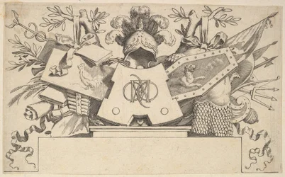 Trofeo con Monogramma Contenente le Lettere di LEONARDOS