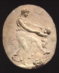 Baccante e un satiro infante