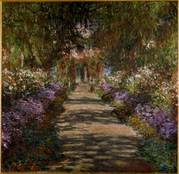 Viale nel giardino di Giverny