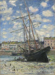 Barca alla bassa marea