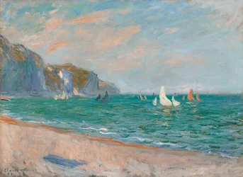 Barche sotto le scogliere di Pourville