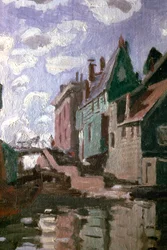 Canale a Zaandam, dettaglio, 1871