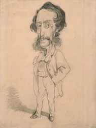 Caricatura di Mario Uchard, c.1858