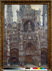 Cattedrale di Rouen, il portale, armonia marrone