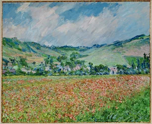 Campo di papaveri (olio su tela)