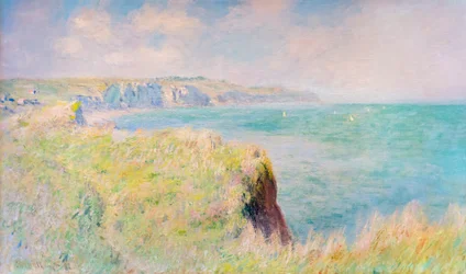 Scogliere e barche a vela a Pourville