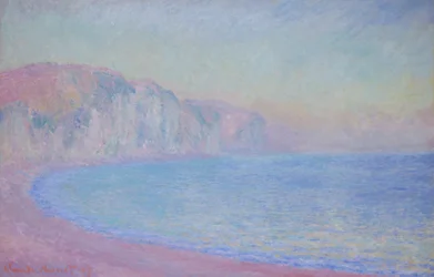 Scogliere a Pourville, sole nascente