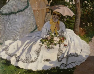 Donne in giardino