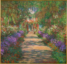 Giardino di Giverny (dipinto su tela)