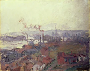 Veduta generale di Rouen dalla riva di St. Catherine, c.1892