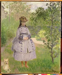 Ragazza in un giardino, 1873