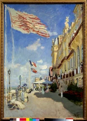 Hotel des Roches Noires a Trouville. Dipinto di Claude Monet
