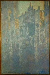La cattedrale di Rouen, nebbia (olio su tela)
