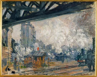 La Gare St. Lazare, vue sous le pont de l
