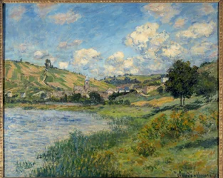 Paesaggio. Vetheuil. Dipinto di Claude Monet (1840-1926)