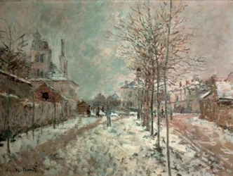Il Boulevard de Pontoise ad Argenteuil, neve