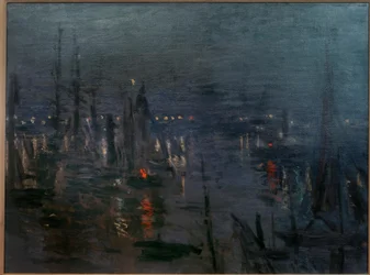Il porto di Le Havre, effetto notte
