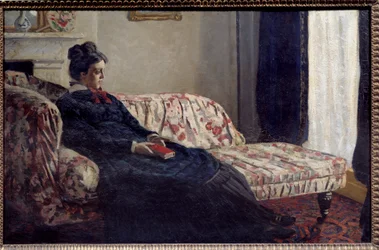 Meditazione o Madame Monet al canapè