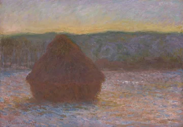Mucchio di grano al disgelo, tramonto, 1890-91