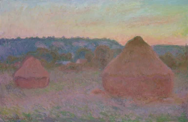 Covoni di grano alla fine del giorno, autunno, 1890-91