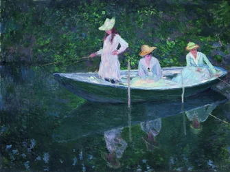 La barca a Giverny - In abito norvegese