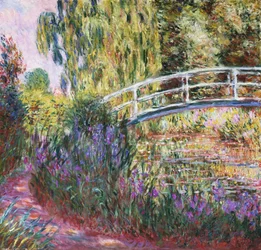 Il ponte giapponese, stagno con ninfee