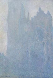 La cattedrale di Rouen nella nebbia