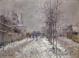 Il Boulevard de Pontoise innevato ad Argenteuil