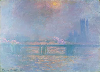 Il Tamigi con il ponte di Charing Cross