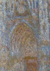 La cattedrale di Rouen, il portale al mattino, armonia blu (dettaglio)