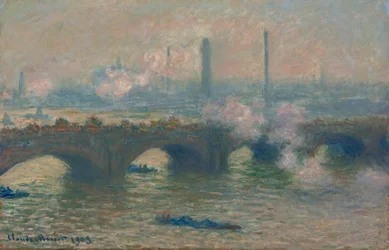 Ponte di Waterloo, giorno grigio, 1903