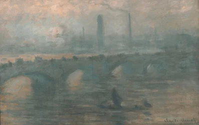 Ponte di Waterloo, mattina nebbiosa