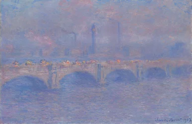 Ponte di Waterloo, effetto della luce solare