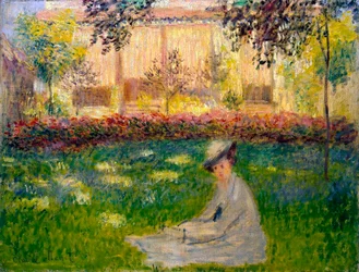 Donna in un giardino, 1876