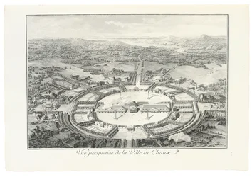 Veduta prospettica della città di Chaux, 1804