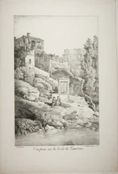 Vista dalle rive del Teverone
