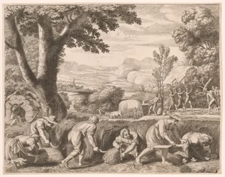 Il raccolto, piatto 8 da Pastorales