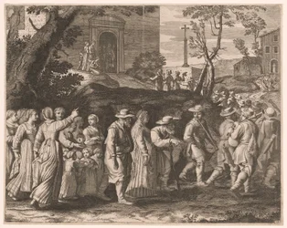 Il corteo nuziale, tavola 15 da Pastorales