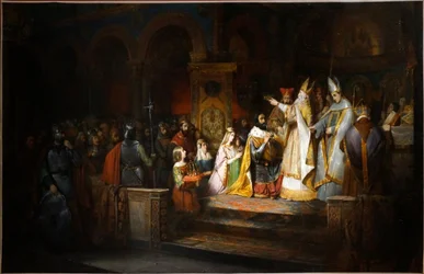 Carlo Magno viene incoronato re d