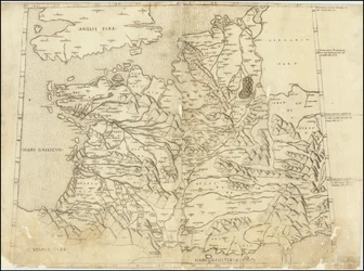 1507 Mappa tolemaica della Francia