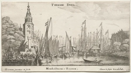 Varie Navi e Vedute di Amsterdam, Parte II: Canale vicino ad Amsterdam e Torre di Monkel