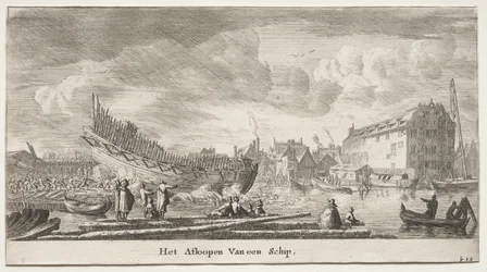 Varie Navi e Vedute di Amsterdam (Verscheffde Schepen en Gesichten van Amstelredam), Parte II: Varare una Nave