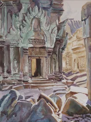 Nel cuore di Ta Promh, 2000 (acquerello)