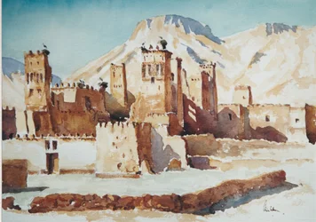 Tamdakht, mattina, 2000 (acquerello)