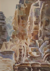 Il Bayon: Caldo torrido, 2000 (acquerello)