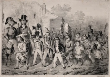 Attualità: Bene! Anche i bambini vogliono! quando si parla di guerra!..., 1840