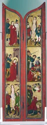 La leggenda di Santa Margherita, altare del convento di Santa Madeleine a Strasburgo